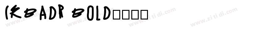 IRBadr Bold字体转换